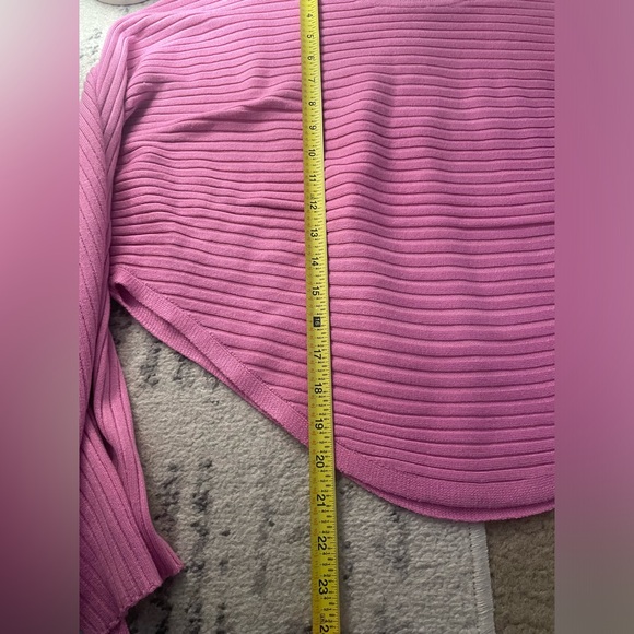 PINK ROSE 🥀 🌹 🩷 Ribbed Crop top sweater NWT - Picture 4 of 12